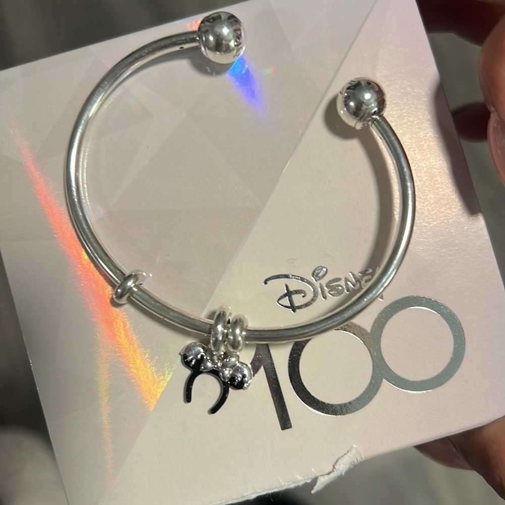 DISNEY 100 PANDORA MINNIE EAR DRIP BRACELET